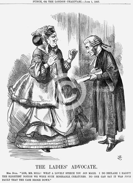 'The Ladies' Advocate', 1867. Creator: John Tenniel.