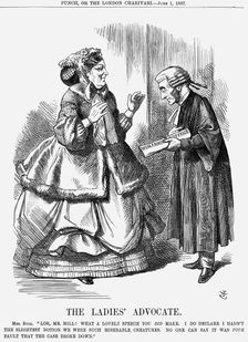 The Ladies Advocate 1867. Creator: John Tenniel