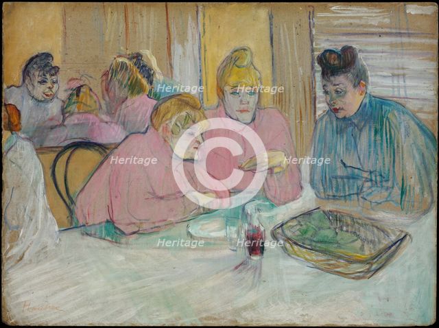The Ladies in the Dining Room. Artist: Toulouse-Lautrec, Henri, de (1864-1901)
