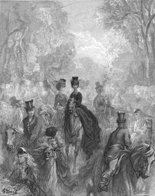 The Ladies Mile 1872. Creator: Gustave Doré