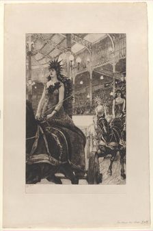 The Ladies of the Chariots at the Hippodrome (Ces dames des chars à l'Hippodrome), 1885. Creator: James Tissot
