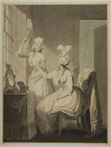 The Lady and the Queen Wasp, 1780/90. Creator: Francis Wheatley