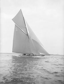 The Lady Anne 15-metre cutter, 1913. Creator: Kirk & Sons of Cowes