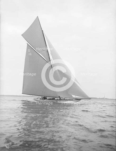 'The Lady Anne' 15-metre cutter, 1913. Creator: Kirk & Sons of Cowes.