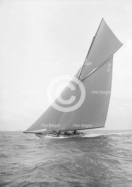 'The Lady Anne' sailing close-hauled, 1912. Creator: Kirk & Sons of Cowes.