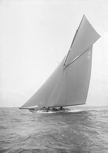 The Lady Anne sailing close-hauled, 1912. Creator: Kirk & Sons of Cowes