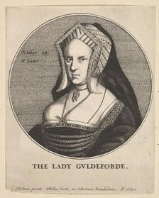 The Lady Guldeforde (Mary, Lady Guildford), 1647. Creator: Wenceslaus Hollar
