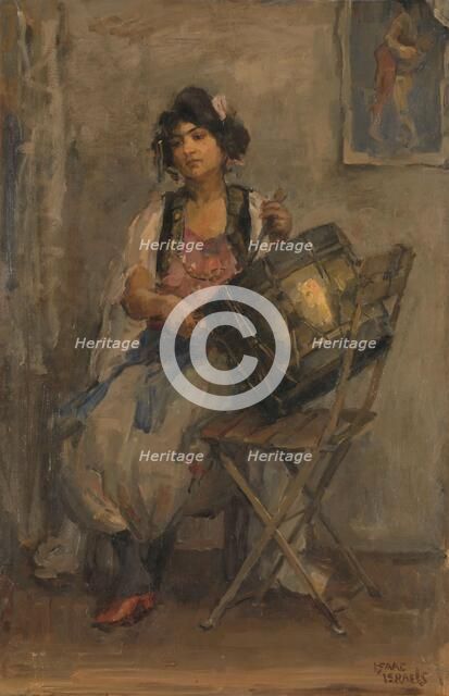 The Lady Drummer, c.1890-c.1910. Creator: Isaac Lazerus Israels.