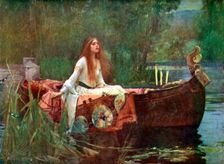 The Lady of Shalott 1888 (1923).Artist: John William Waterhouse