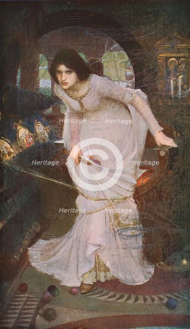 'The Lady of Shalott Looking at Lancelot', 1894, (c1930). Creator: John William Waterhouse.