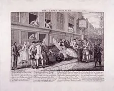 The lady's disaster 1747. Artist: John June