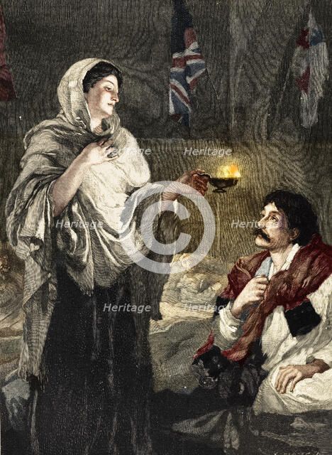 'The Lady with the Lamp', c1880. Artist: Unknown.