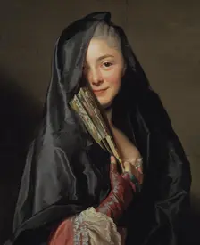The Lady with the Veil (the Artist's Wife), 1768. Creator: Alexander Roslin