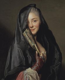 The Lady with the Veil (the Artist's Wife), 1768. Creator: Alexander Roslin