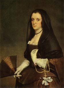 The Lady with a Fan c1640, (1946). Creator: Diego Velasquez