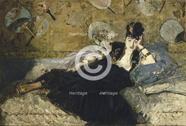 The Lady with Fans, 1873. Artist: Manet, Édouard (1832-1883)
