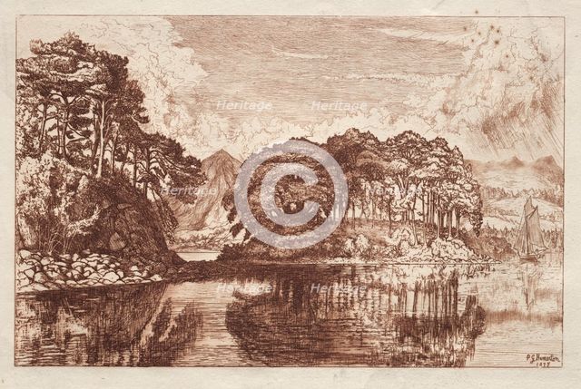 The Lake, 1875. Creator: Philip Gilbert Hamerton (British, 1834-1894).