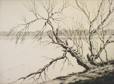 The lake, 1941. Creator: Martin Hardie