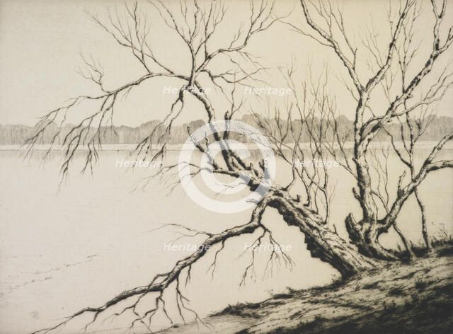 The lake, 1941. Creator: Martin Hardie.