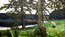 The Lake 1902. Creator: Vasnetsov, Appolinari Mikhaylovich (1856-1933)