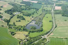 The lake and landscape park at Shardeloes, Amersham, Buckinghamshire, 2018. Creator: Historic England