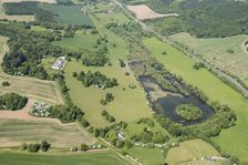 The lake and landscape park at Shardeloes, Amersham, Buckinghamshire, 2018. Creator: Historic England