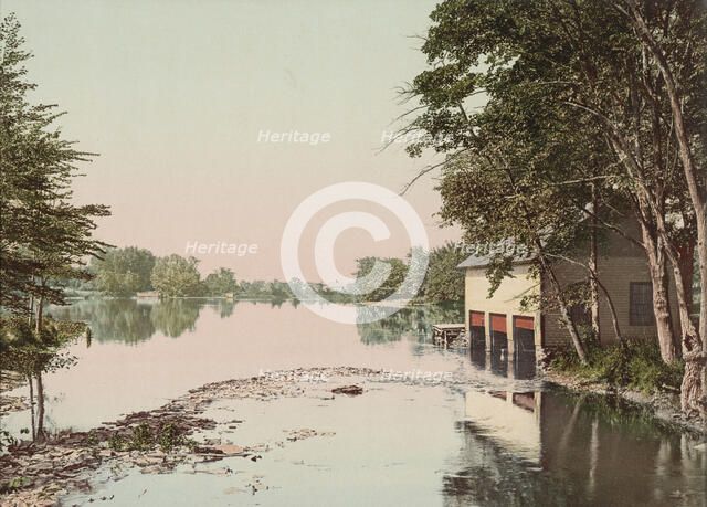 The Lake at Mt. Holyoke College, South Hadley, c1900. Creator: Unknown.