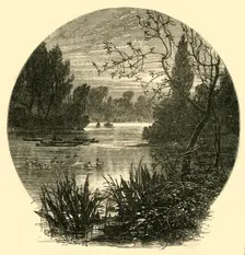 The Lake, Battersea Park (c1878). Creator: Unknown