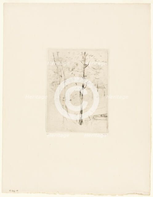 The Lake in the Bois de Boulogne, 1889. Creator: Berthe Morisot.