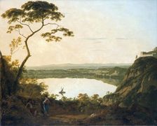 The lake of Albano 1790. Artist: Joseph Wright of Derby