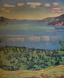 The Lake of Thun, from Leissigen c1910. Artist: Ferdinand Hodler