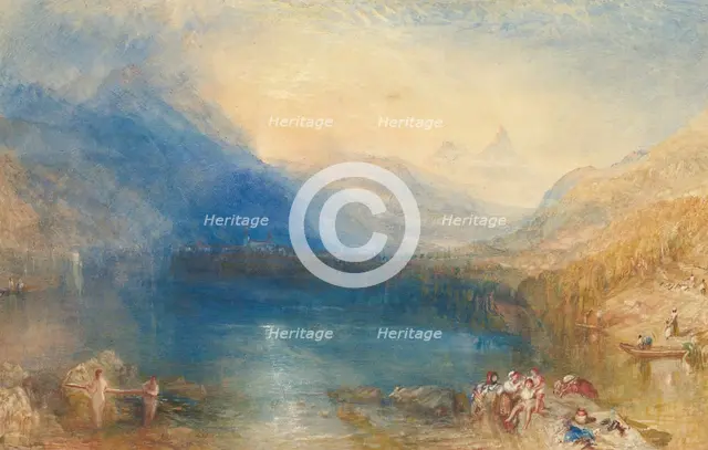 The Lake of Zug, 1843. Creator: JMW Turner.