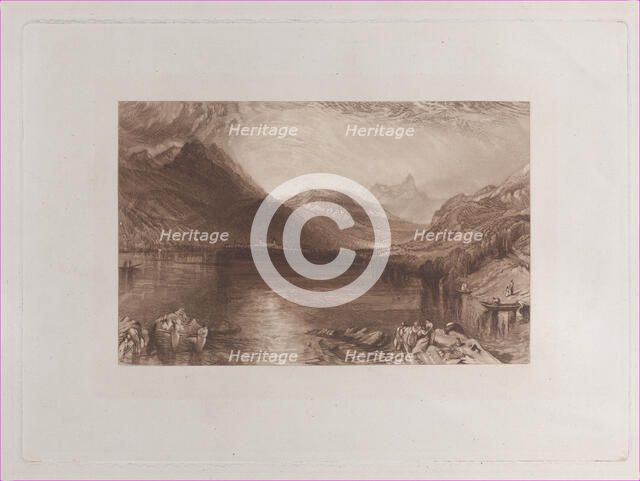 The Lake of Zug, 1888.. Creators: John Ruskin, Thomas Goff Lupton.