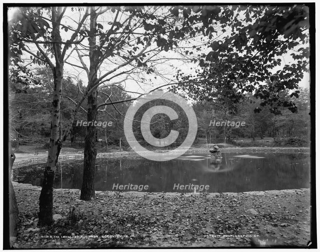 The Lake, Nay Aug Park, Scranton, Pa., between 1890 and 1901. Creator: Unknown.