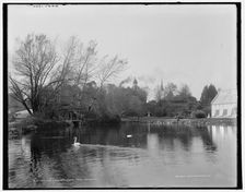 The lake, Soldiers Home, Dayton, Ohio, (1902?). Creator: William H. Jackson