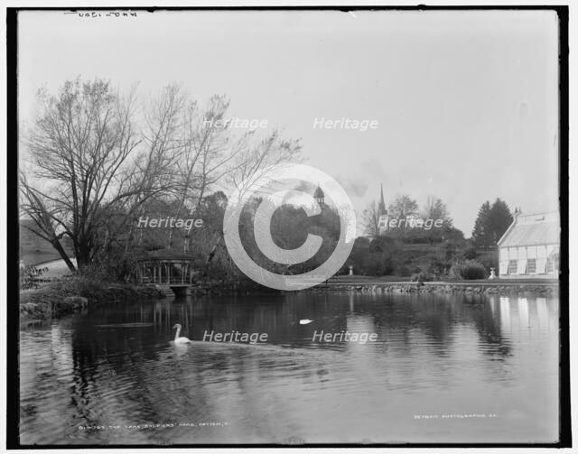 The lake, Soldiers' Home, Dayton, Ohio, (1902?). Creator: William H. Jackson.