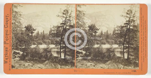 The Lake, Yosemite Valley, Mariposa County, Cal., 1861/76. Creator: Carleton Emmons Watkins.