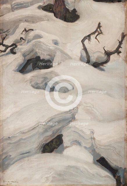 The Lair of the Lynx, 1906. Creator: Gallen-Kallela, Akseli (1865-1931).