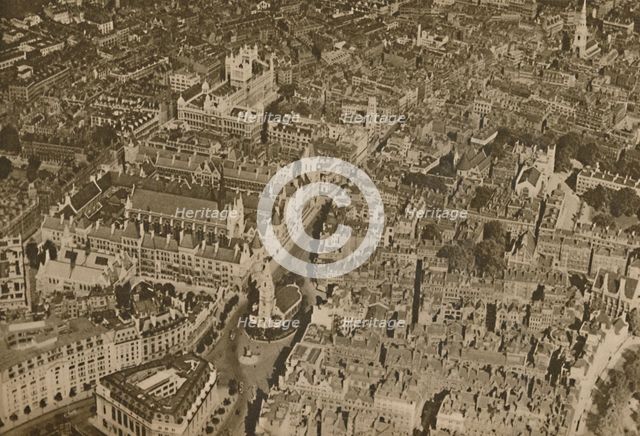'The Lair of the Law as Few Londoners Ever See It: The Temple and the Courts of Justice', c1935. Creator: Unknown.