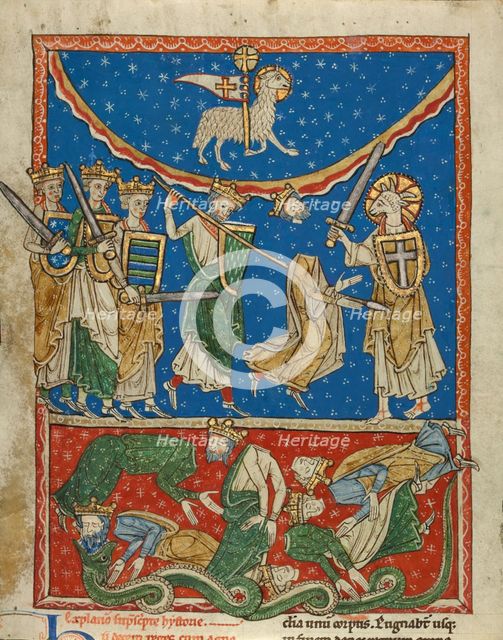 The Lamb Defeating the Ten Kings, about 1220-1235. Creator: Unknown.