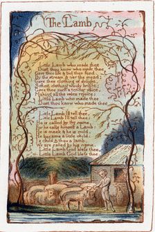 The Lamb, illustration from Songs of Innocence and of Experience c1770-1820. Artist: William Blake