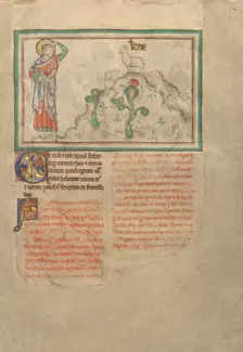 The Lamb on Mount Sion; Dyson Perrins Apocalypse, about 1255-1260. Creator: Unknown