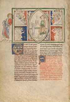 The Lamb Taking the Sealed Book and an Angel and the Elders Singing Praises, about 1255-1260. Creator: Unknown