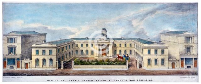The Lambeth Asylum for Girls, London.                    Artist: Charles Ingrey