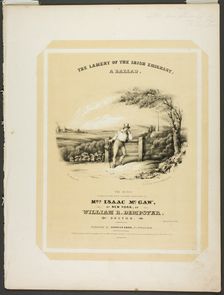 The Lament of the Irish Immigrant, 1840. Creator: William Comely Sharp