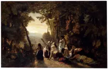 The Lament of Jephthah's Daughter 1846. Artist: Narcisse Virgile Diaz de la Pena