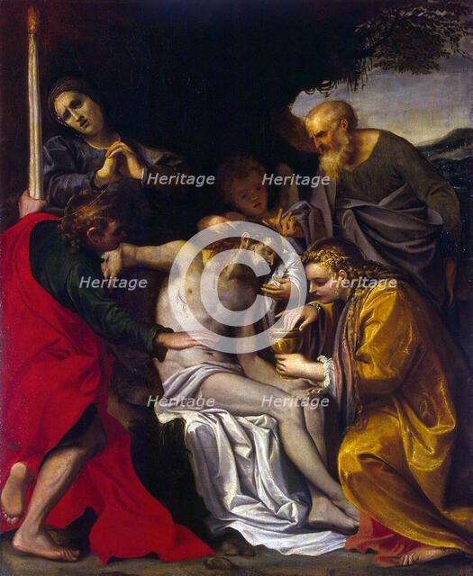 The Lamentation over Christ', c1586. Creator: Carracci, Agostino (1557-1602).
