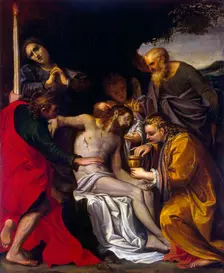 The Lamentation over Christ c1586. Creator: Carracci, Agostino (1557-1602)