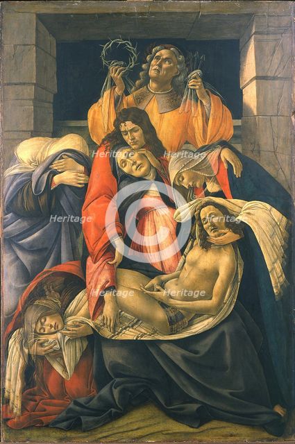 The Lamentation over the Dead Christ, 1495-1500. Artist: Botticelli, Sandro (1445-1510)