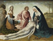 The Lamentation over the dead Christ, 1500. Creator: Juan de Flandes, the Elder